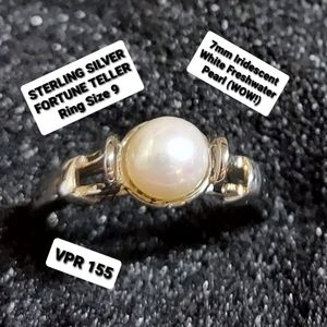 STERLING SILVER FORTUNE TELLER RING SIZE 9